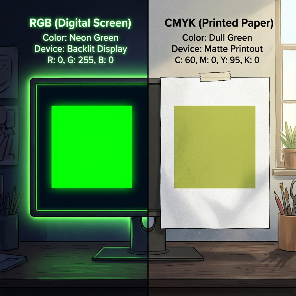 色彩域與印刷色差