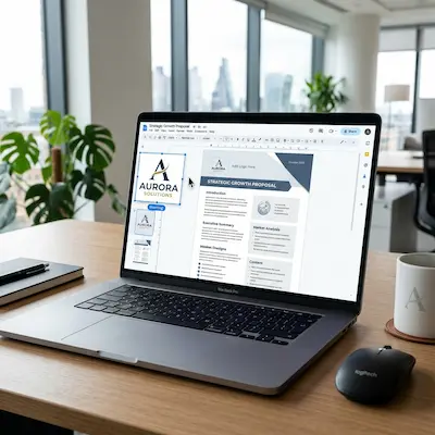 PDF ロゴ追加の図解