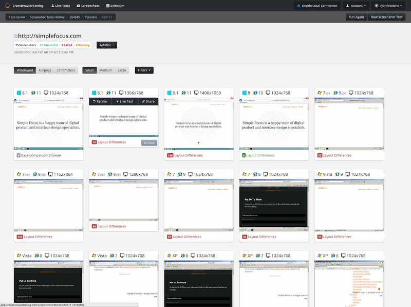 Cross Browser testing sample