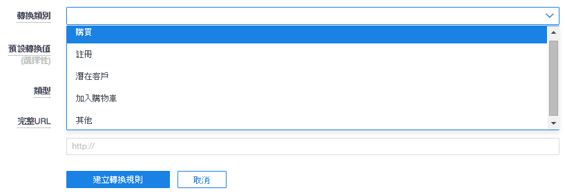 以 Yahoo 原生廣告為例，需要設定一個獨一無二的重要步驟轉換網址