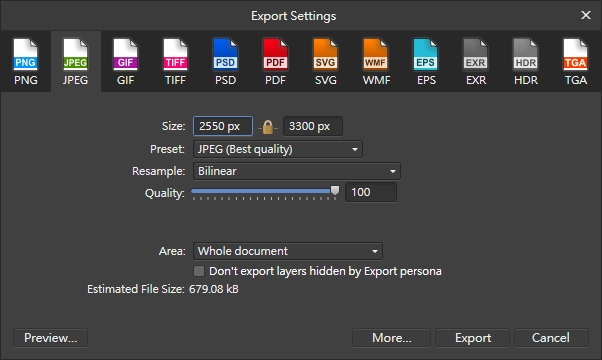 affinity-export