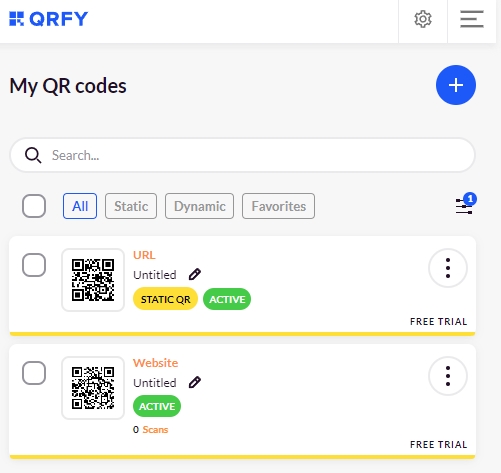 Qrfy Free Trial